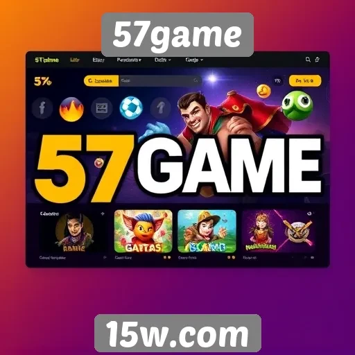 Interface do usuário do 57game é intuitiva